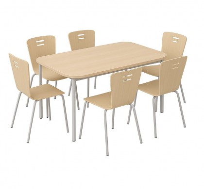 Set masa cu 6 scaune pentru cantina
