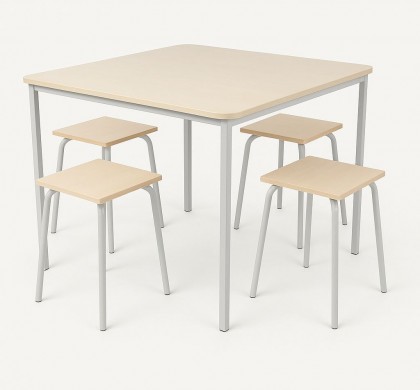 Set masa cu 4 scaune pentru cantina
