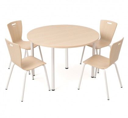 Set masa cu 4 scaune pentru cantina