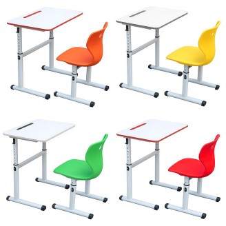 Set reglabil Banca scolara plus scaun monoblok