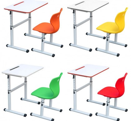 Set reglabil Banca scolara plus scaun monoblok