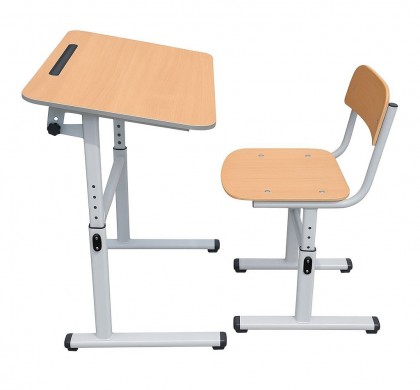 Set reglabil Banca scolara cu blat rabatabil plus scaun