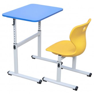 Set reglabil Banca scolara plus scaun monoblok