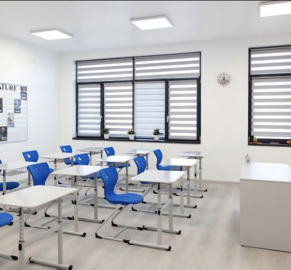 Set reglabil Banca scolara plus scaun monoblok Z