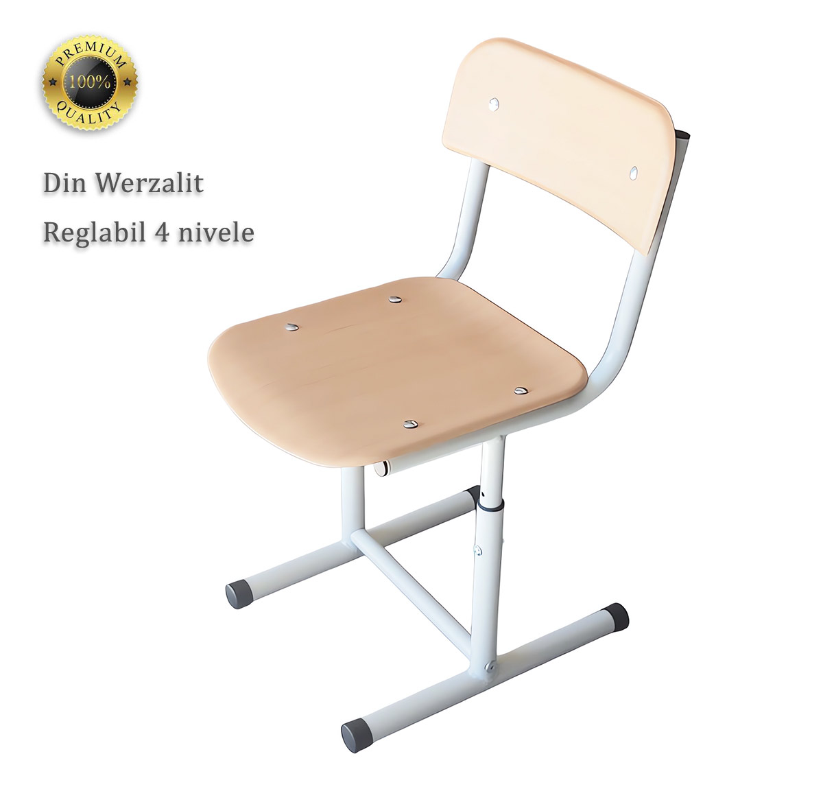 Scaun scolar Reglabil Werzalit Antivandal