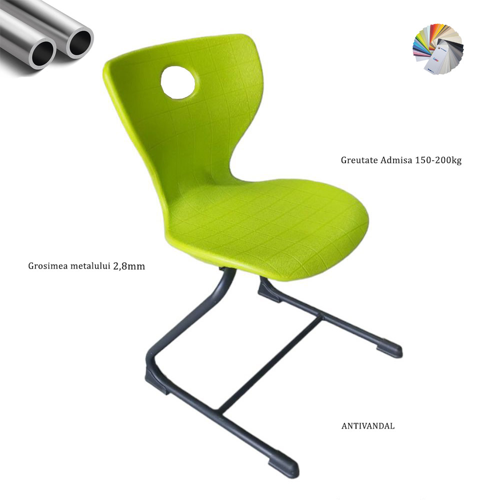 Scaun scolar Plastic Antivandal